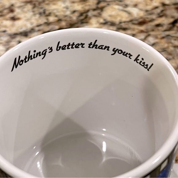 Vintage 1988 Disney Lady & The Tramp Coffee Tea Mug Ceramic Applause Korea - Picture 8 of 10